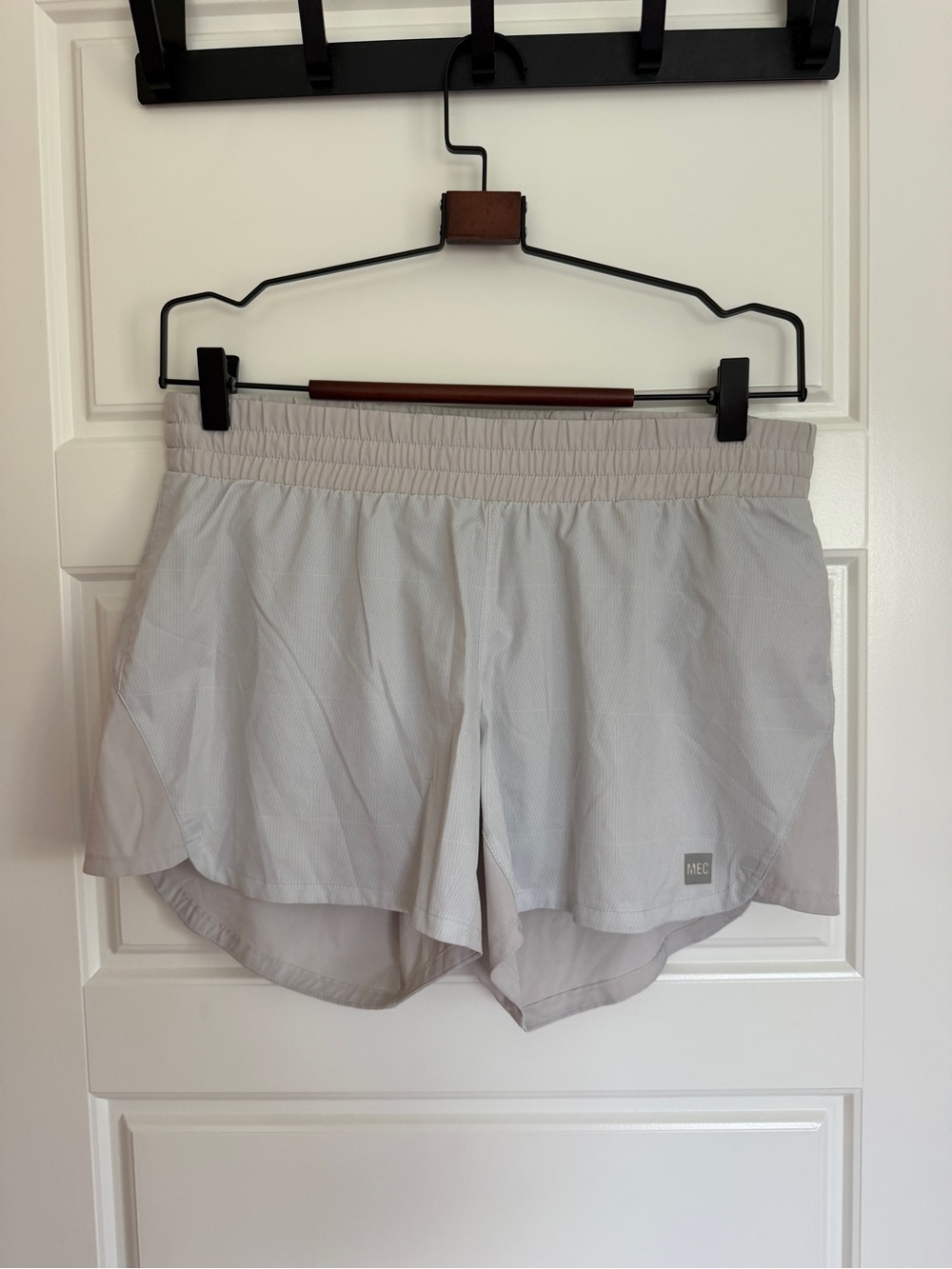 MEC Women's Light Beige Athletic Running Shorts